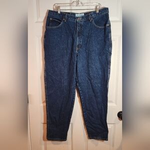 L.A. Blues Vintage Heavy Blue Cotton Relaxed Fit Jeans Size 20